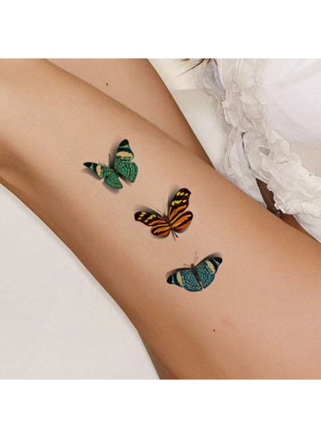 TAFLY تاتو مؤقت فراشة حشرات 3D تاتو مقاوم للماء ملصقات فن الجسم - Image 2