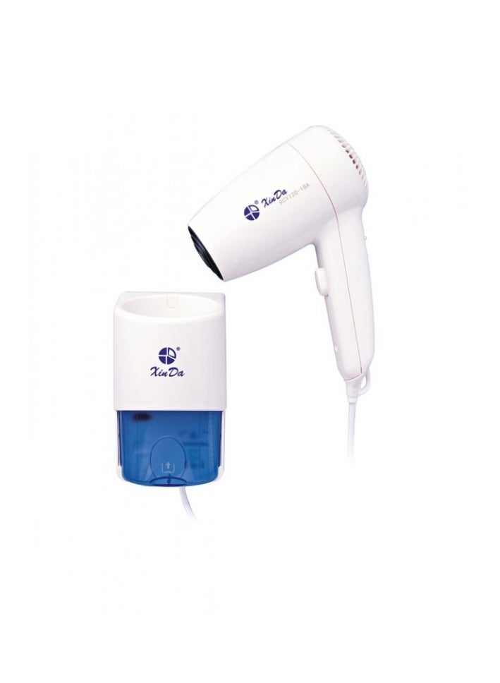 XINDA Hair Dryer RCY-120 18A Customized Printed Hotel Bathroom Wall Mounted Electrical Hair Dryer - Image 1