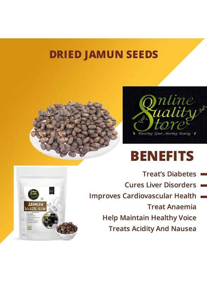 Online Quality Store Raw Jamun Seed 100Gm| Elderberry Seeds| Eugenia Jambolana Seeds | Black Berry Seeds| Supports Sugar Control | Helps In Detoxification | Act As Blood Purifier  - Image 3