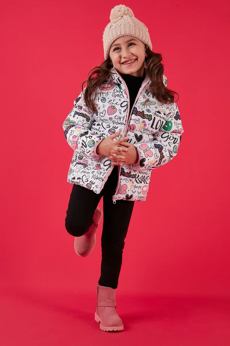 Lela Extra Padded Soft Fleece Hooded Puffer Coat Girls' COAT 5763002