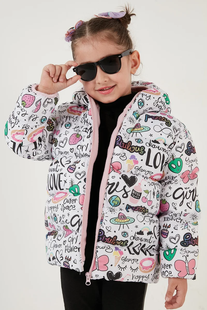 Lela Extra Padded Soft Fleece Hooded Puffer Coat Girls' COAT 5763002