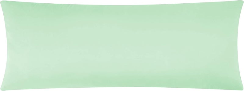 EVOLIVE Ultra Soft Microfiber Body Pillow Cover/Pillowcases 21"x54" with Hidden Zipper Closure (21"x54" Body Pillow Cover, Mint) - Image 1