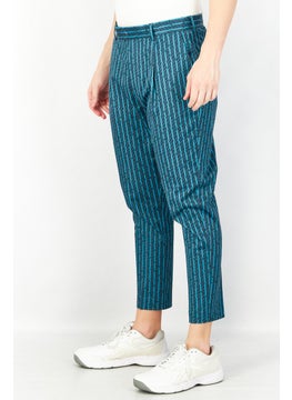 Asos Design Men Regular Fit All Over Chino Pants, Blue Combo  - Image 3