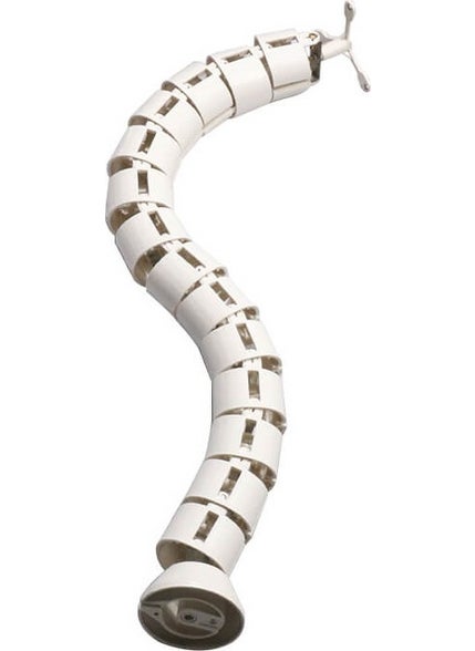 Wozlo Under Desk Cable Collector - Dinosaur Spine Cable Duct - White  - Image 1