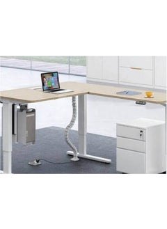 Wozlo Under Desk Cable Collector - Dinosaur Spine Cable Duct - White  - Image 5