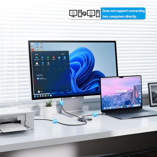 Ruaeoda USB to USB Cable 3 ft, USB 3.0 Male to Male Type A to A Double Sided USB Cord for Data Transfer,Hard Drive,Laptop,DVD,TV,Hub and More - Image 3