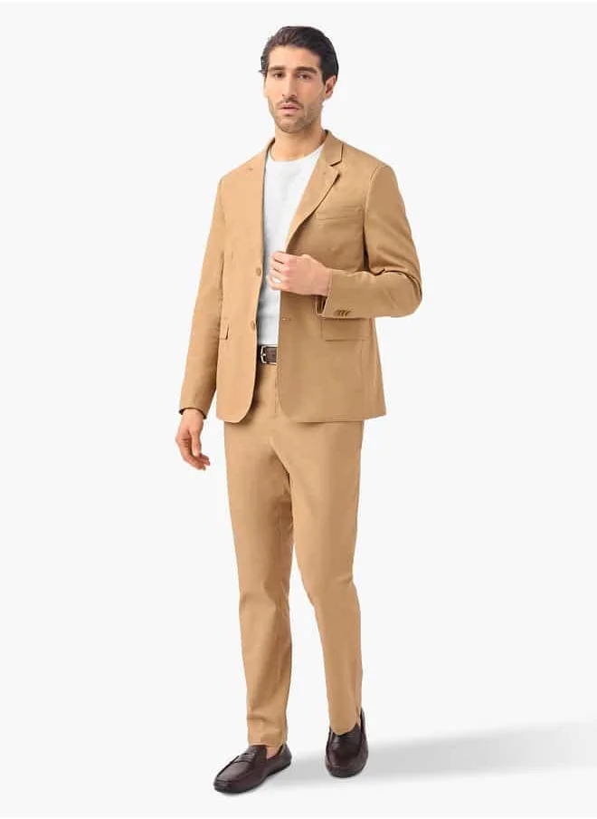 ايكونيك Linen Blend Suit Set For Male