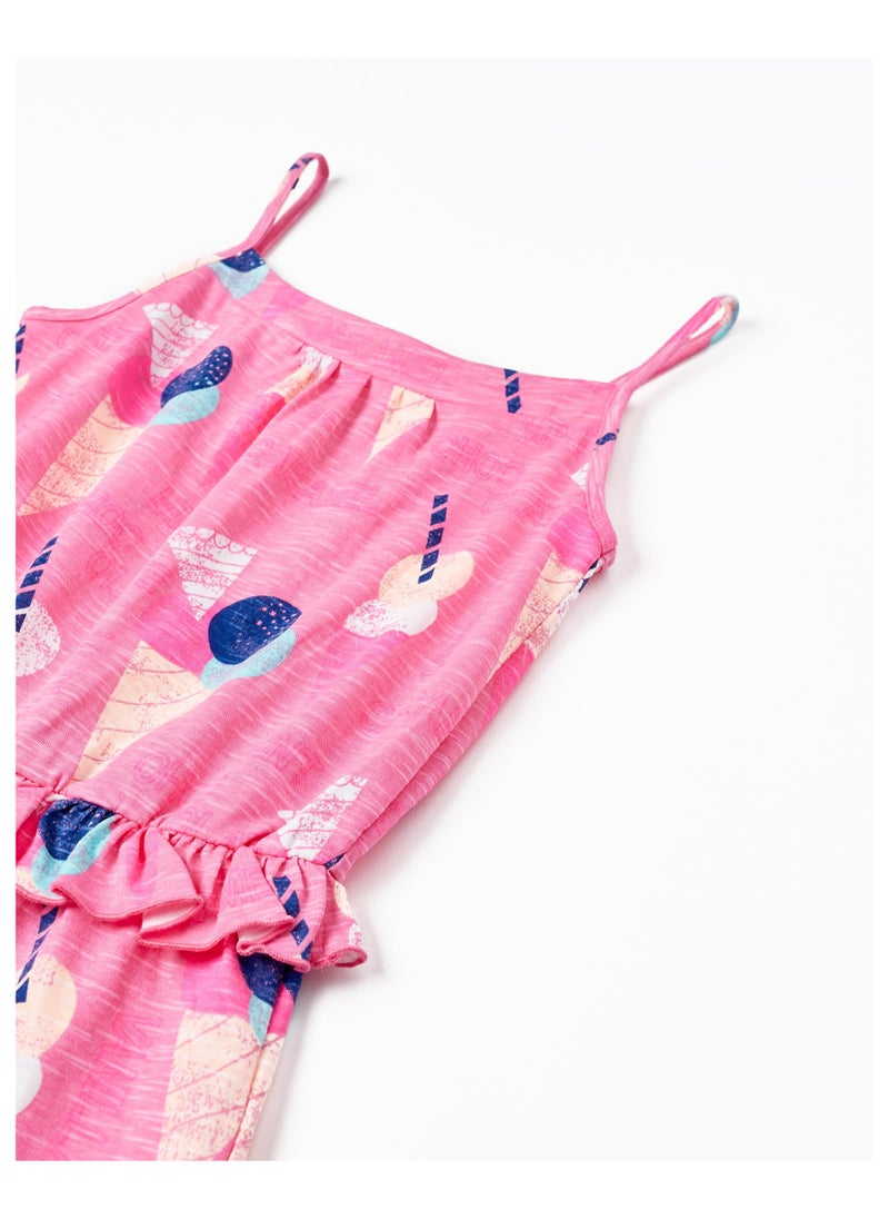 Zippy - Zippy Cotton Jumpsuit For Girls Ice Cream - Image 1