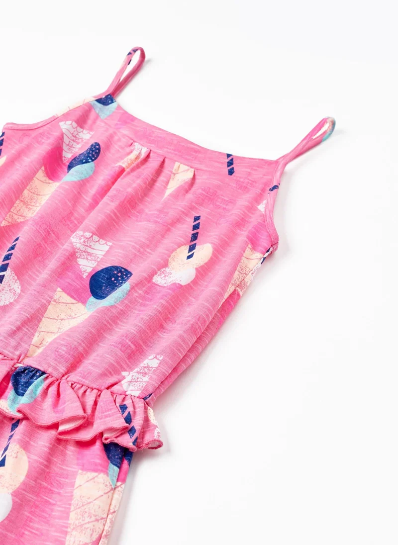 Zippy Zippy Cotton Jumpsuit For Girls Ice Cream