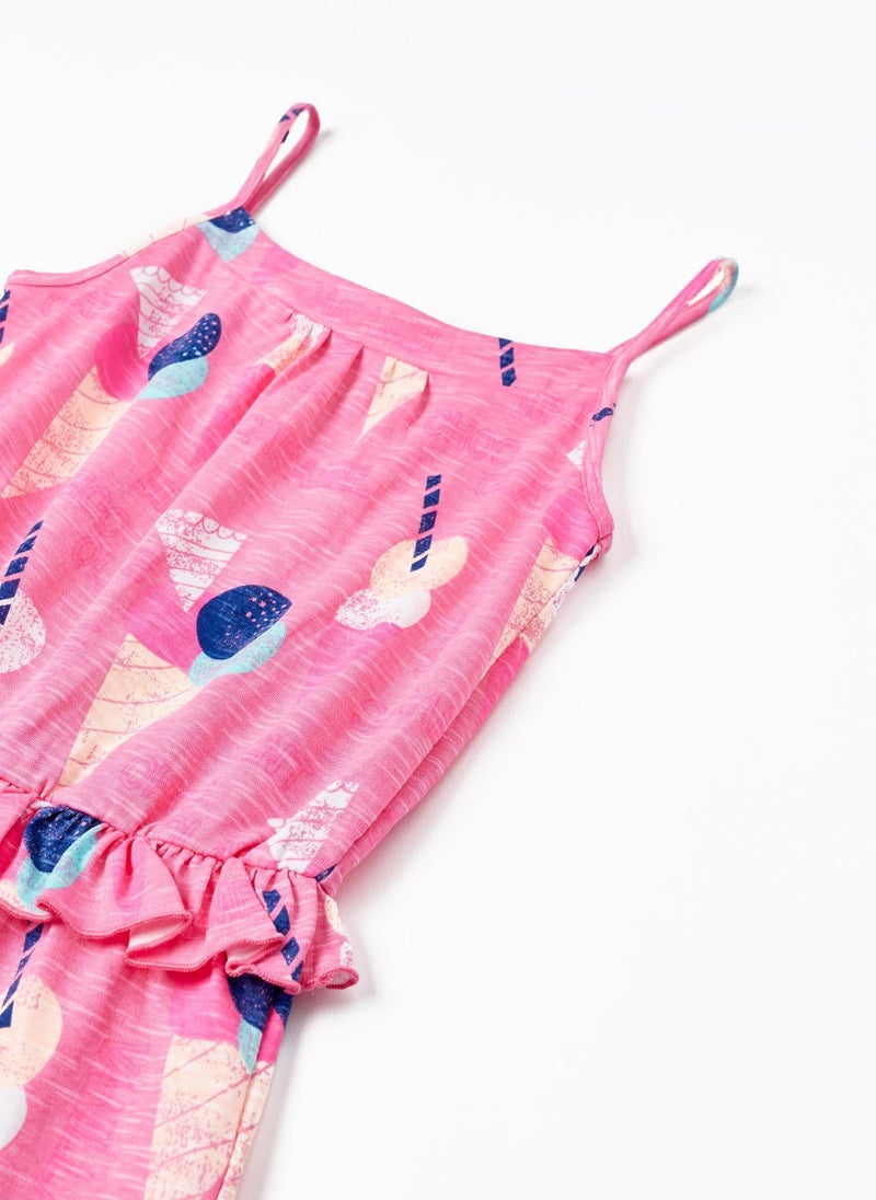 Zippy - Zippy Cotton Jumpsuit For Girls Ice Cream - Image 1