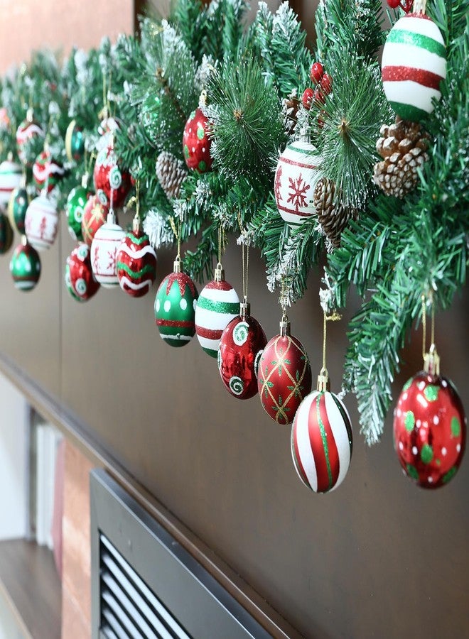 KALOR 2.36"/60mm Christmas Balls Ornaments Set, 30 Pcs Christmas Tree Decorations Balls Multi-Color Shatterproof Hanging Ornaments for Xmas Party - Image 5