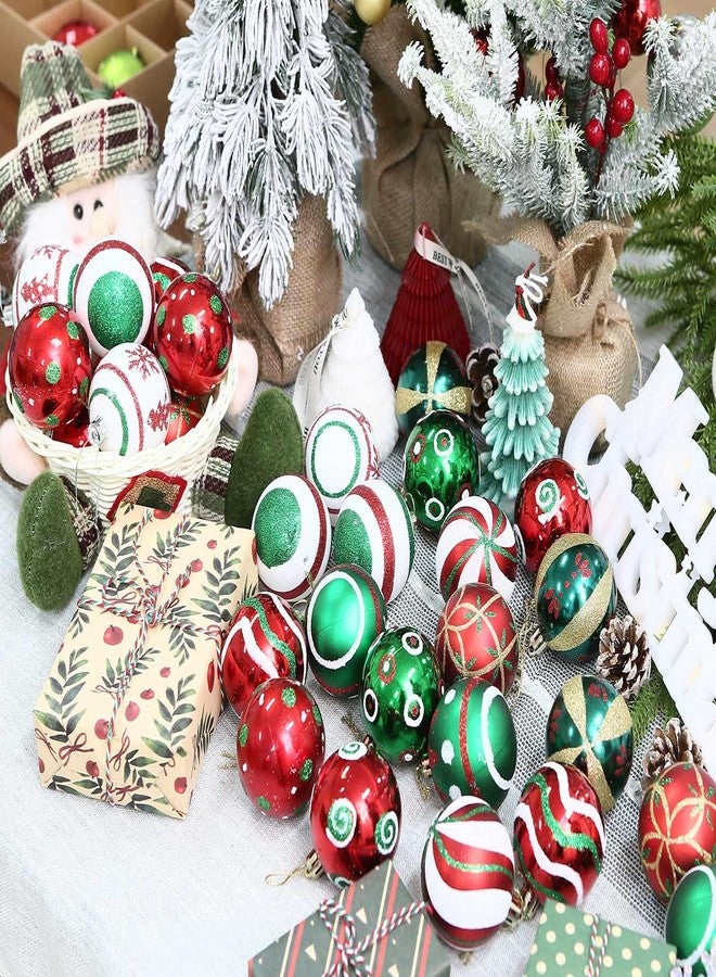 KALOR 2.36"/60mm Christmas Balls Ornaments Set, 30 Pcs Christmas Tree Decorations Balls Multi-Color Shatterproof Hanging Ornaments for Xmas Party - Image 3