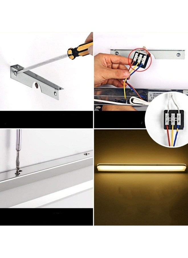 HUA QIANG WANG LED Vanity Lights 24 Inch Bathroom Light Fixture 14W IP44 Over Mirror Lighting Indoor Wall Lamp Modern 3-Color for Washroom  - Image 4