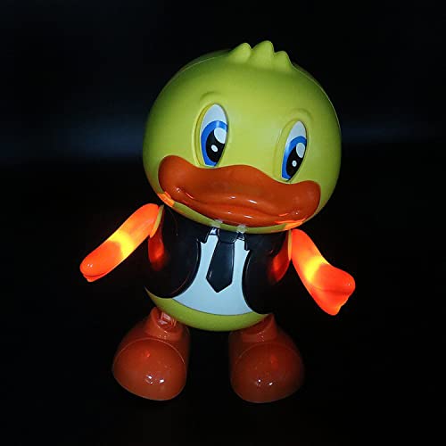 VGRASSP Duck Gentleman Toy for Kids with Flashing Lights and Musical Sounds, Helps Hand Eye Coordination - Hand and Feet Dance and Moving Eyes Real Dancing Action for Child - Image 4