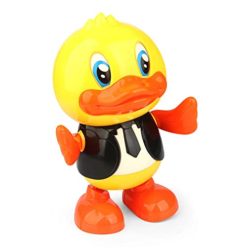 VGRASSP Duck Gentleman Toy for Kids with Flashing Lights and Musical Sounds, Helps Hand Eye Coordination - Hand and Feet Dance and Moving Eyes Real Dancing Action for Child - Image 2