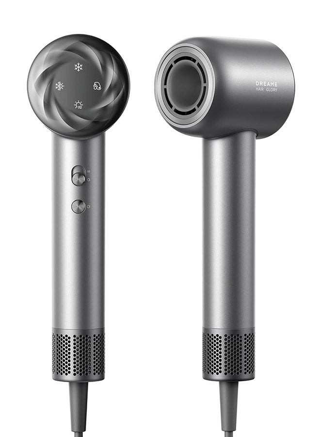 Dreame Glory Mix High-Speed Hair Dryer, 110,000 RPM Brushless Motor, 300 Million Negative Ions/cm³, NTC Temp Control, 3 Magnetic Nozzles, Ultra Lightweight 336g, Black - Image 1