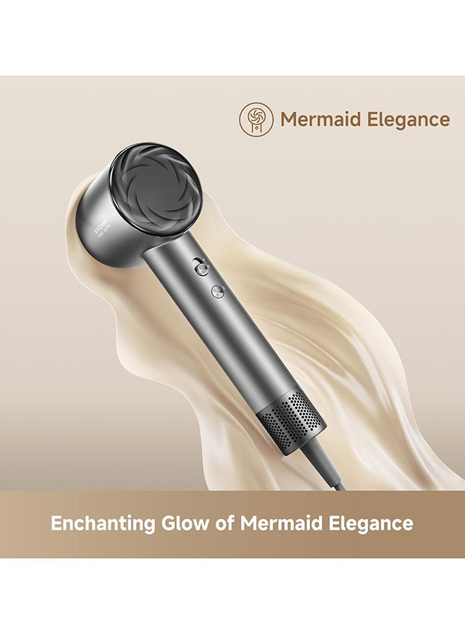 Dreame Glory Mix High-Speed Hair Dryer, 110,000 RPM Brushless Motor, 300 Million Negative Ions/cm³, NTC Temp Control, 3 Magnetic Nozzles, Ultra Lightweight 336g, Black - Image 5