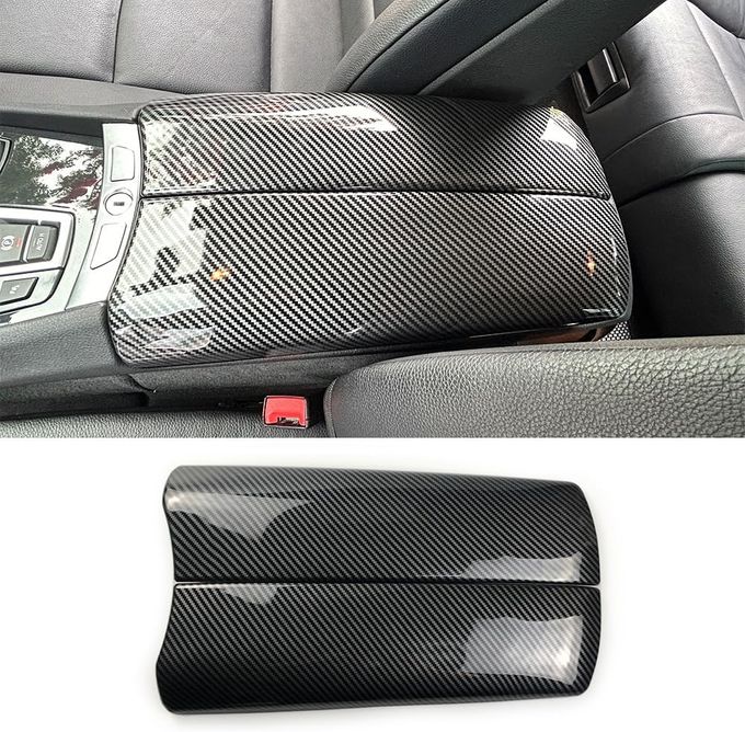CHUANGHUI ABS Carbon Fiber Center Armrest Box Cover for BMW 5 Series GT F07 (2010-2017)