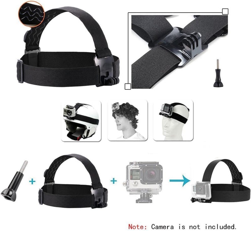 eCostConnection Adjustable Chest Mount Harness and Head Strap for GoPro Cameras - Image 5