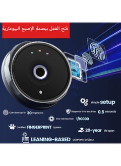 GearZone Biometric Home Safe, 0.7 Cubic Feet Fingerprint Safe Lock Box, Money Box for Jewelry Cash Valuables,Perfect for Home/Office/Hotel, Black(38*30*30cm)  - Image 3