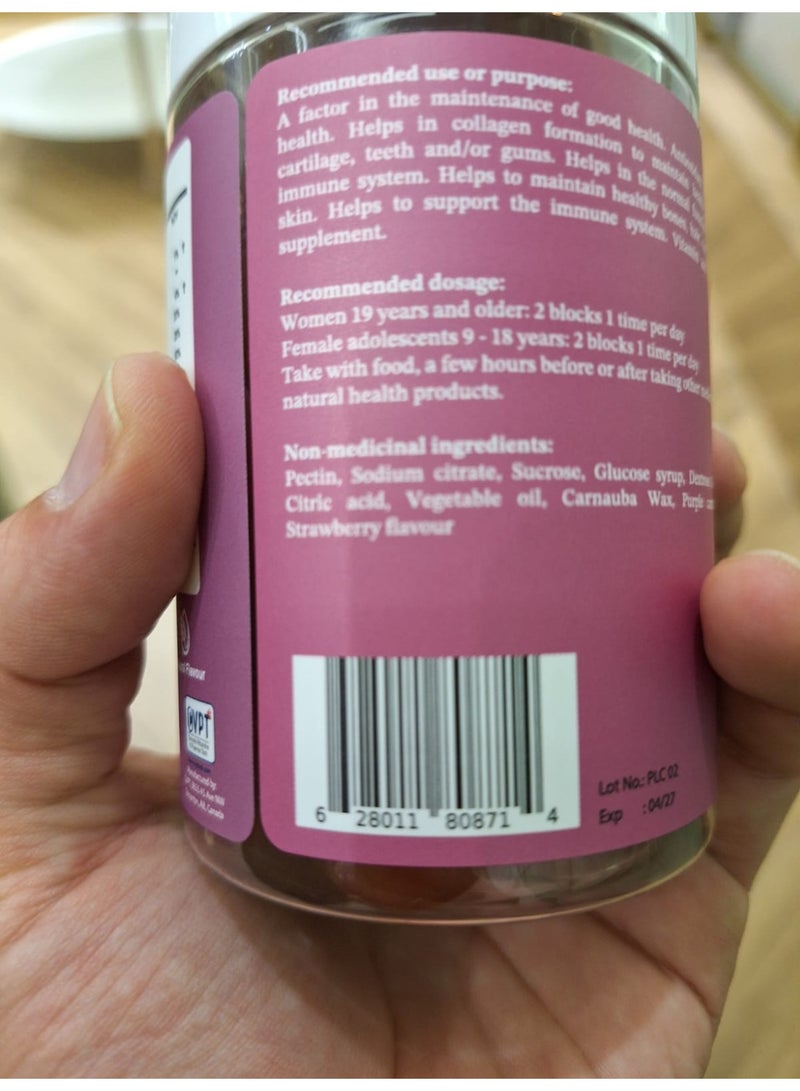 PLC Gummy life Women Multivitamin 60 Caps - Image 3