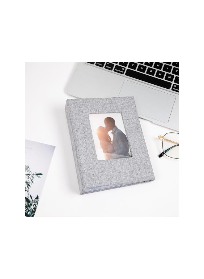 The Bros 4x6 Photo Album - Linen Cover, 26-Page Mini Book Holds 52 Pictures, Artwork, or Postcards - Image 2