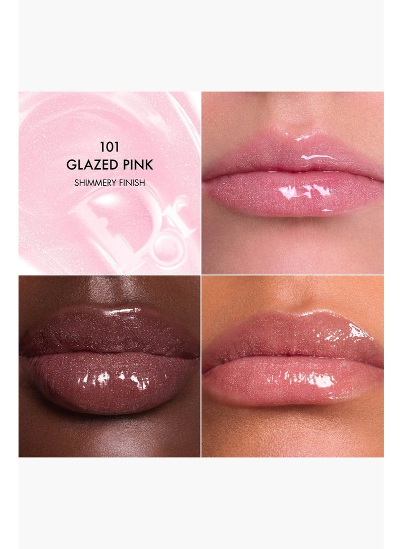 Dior Rouge Dior Addict Lip Glow Butter 101 Glazed Pink - Image 3