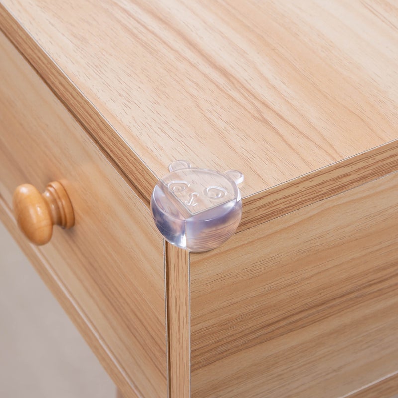 Silicone Anti-collision Corner Childrens Transparent Anti-collision Corner Table Corner Anti-collision Corner Protector Baby Safety Protective Cover Anti-collision Corner Protector Bear Spherical Horn 