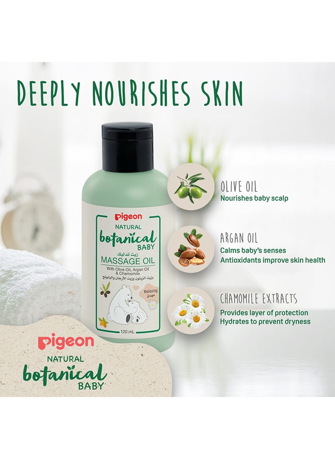 pigeon - Natural Botanical Massage Oil 120Ml - Image 1