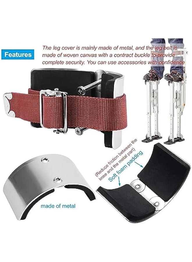 2 Pcs Drywall Stilts Straps, Leg Band Straps with Adjustable Size, Replacement Part for Stilts, Adjustable Drywall Foot Band Straps Kit for Street Performance, High Wall Painting - Image 4