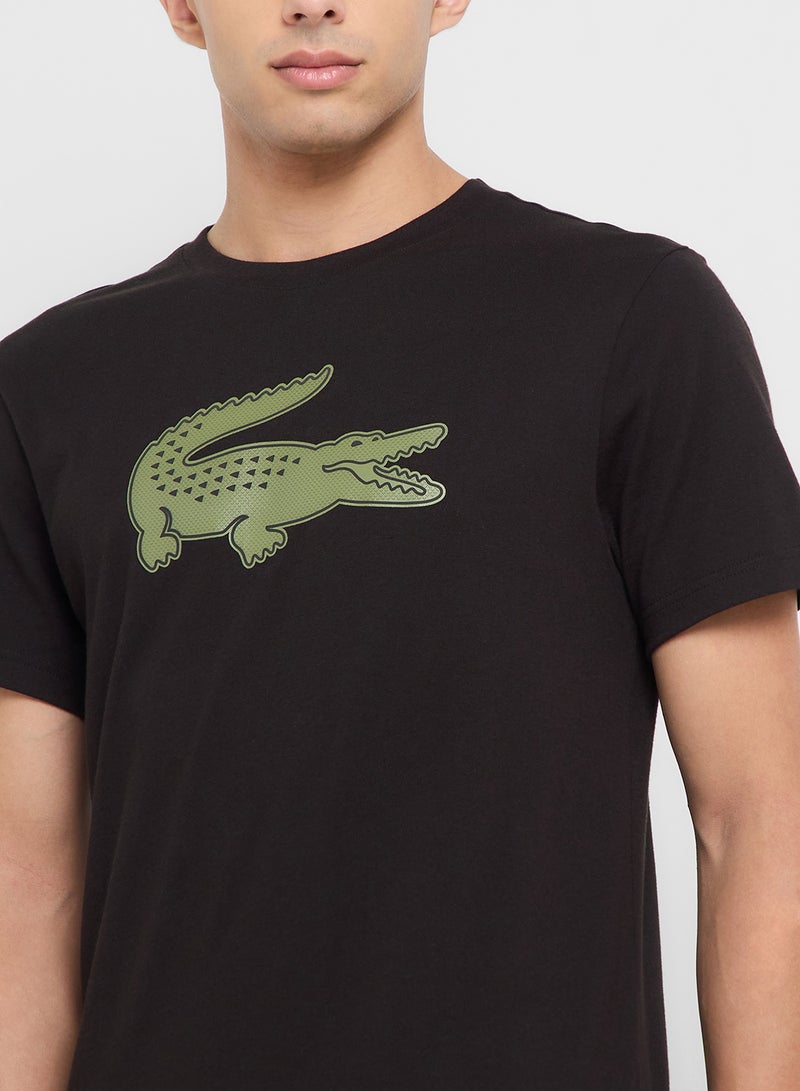 LACOSTE Ultra Dry Sport Crew Neck T-Shirt - Image 3