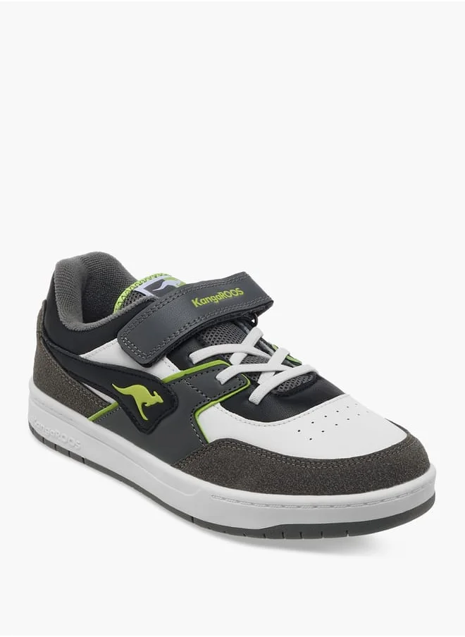 kangaROOS Women's Panelled Sports Shoes With Hook And Loop Closure