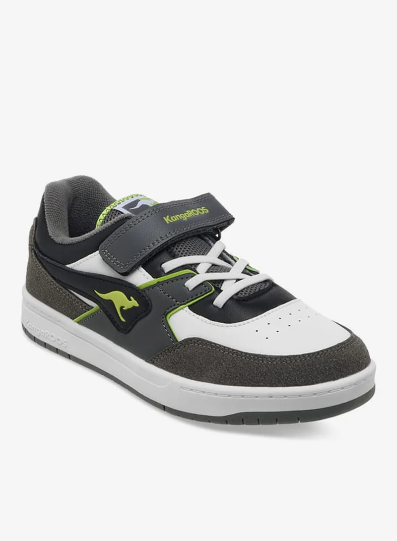 kangaROOS Women's Panelled Sports Shoes With Hook And Loop Closure