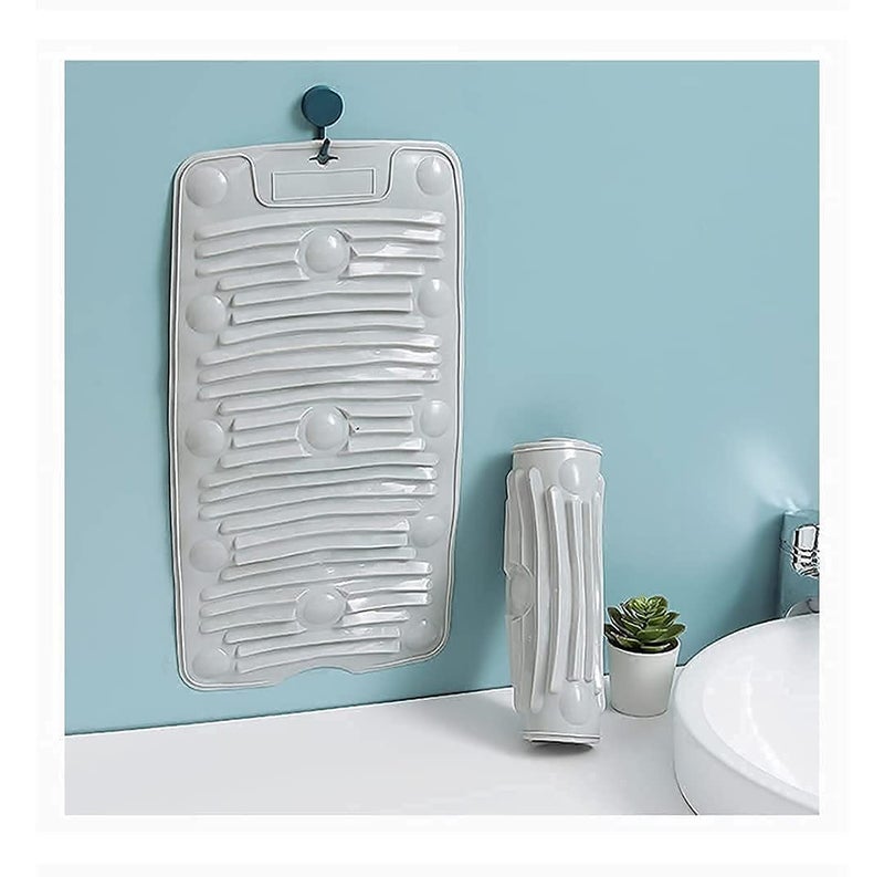 QURAX QURAX Multipurpose Foldable Laundry Pad AntiSkid Laundry Water Saving Washboard Scrubbing Pad for Kid Clothes Shirts Hand Towels Shoe Mop Pad - Image 1