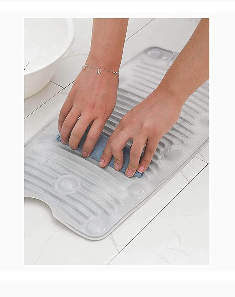 QURAX QURAX Multipurpose Foldable Laundry Pad AntiSkid Laundry Water Saving Washboard Scrubbing Pad for Kid Clothes Shirts Hand Towels Shoe Mop Pad - Image 5