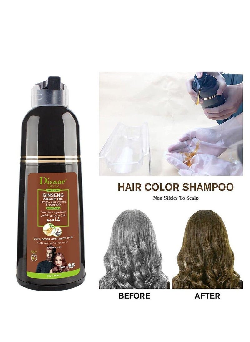 Ginseng And Snake Oil Natural Brown Hair Dye Shampoo 400 ml - pzsku/Z831FAD8A21F0C15539B8Z/45/_/1679942955/0039bfae-7486-47c2-8c21-f57b32595029