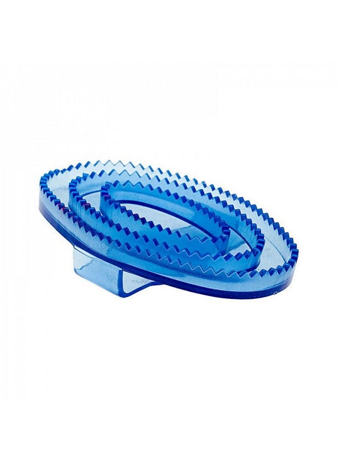 HORZE Flexible Rubber Curry Comb Large - Blue - One Size - Image 2