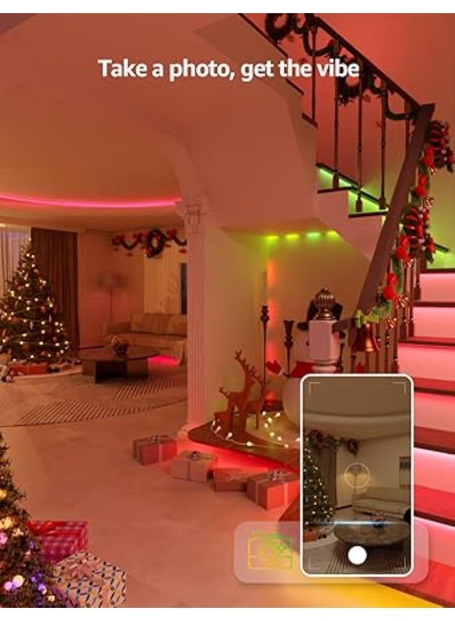 Lepro SE1 AI Smart RGB LED Strip Lights 5M, Voice & App Control, Works with Alexa & Google Home, Music Sync, AI Lighting Design Assistant, Colour Changing LED Lights for Bedroom, 2.4G WiFi, No Remote - Image 4