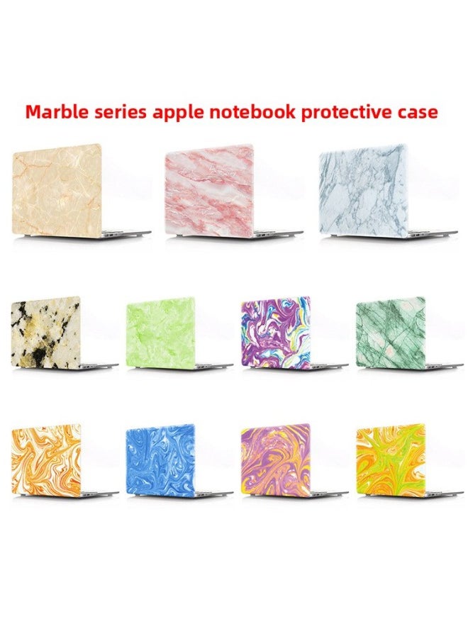 For Apple Notebook Protective Case Macbook Apple Computer Painted Case Printed Marble Protective Case-Color:KZ-565 Marble Black-Applicable Model:2018 Air13 A1932