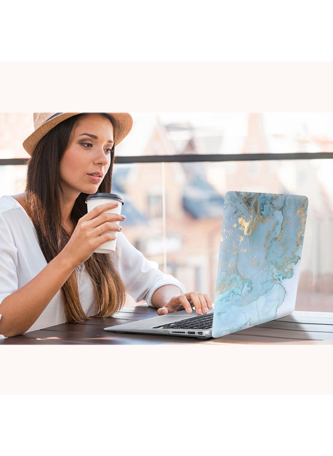For Apple Notebook Protective Case Macbook Apple Computer Painted Case Printed Marble Protective Case-Color:KZ-565 Marble Black-Applicable Model:2018 Air13 A1932