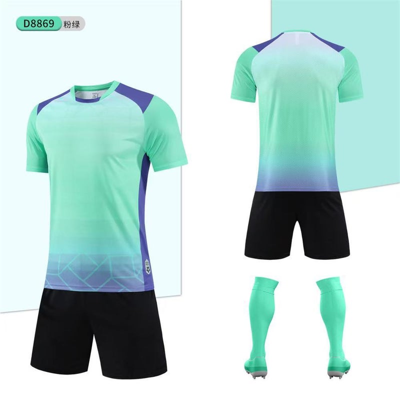 New Children'S Football Clothes Suit Boys And Girls Sports Training Clothing Short-Sleeved Football Clothes For Primary And Secondary School Students - Image 1