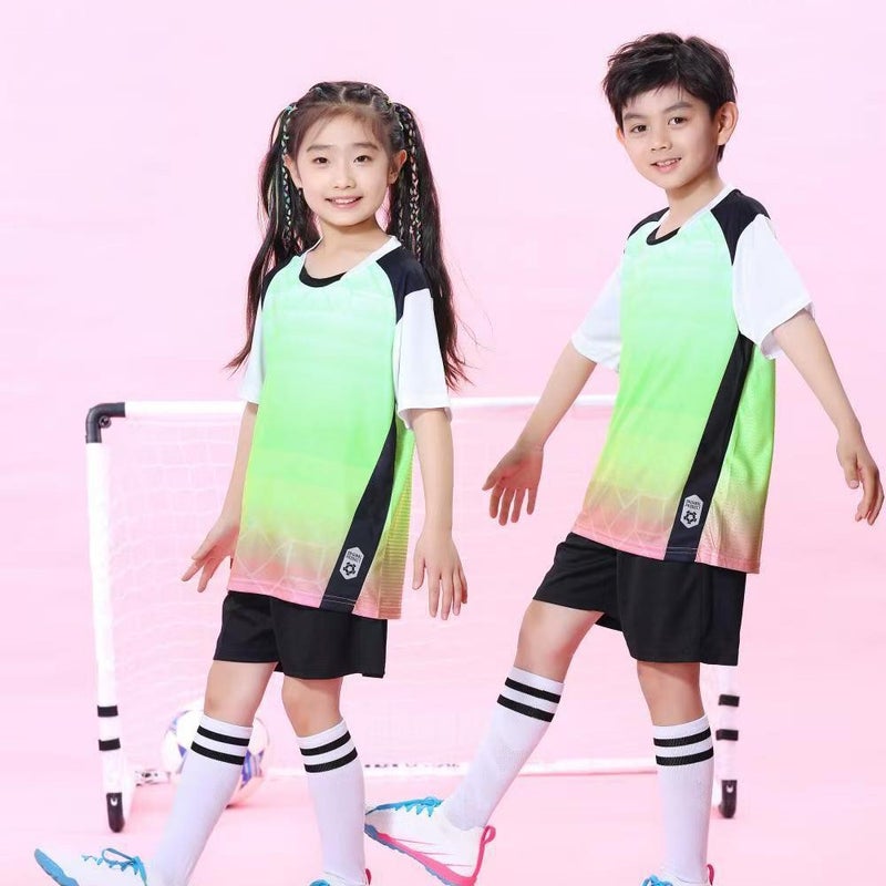 New Children'S Football Clothes Suit Boys And Girls Sports Training Clothing Short-Sleeved Football Clothes For Primary And Secondary School Students - Image 5