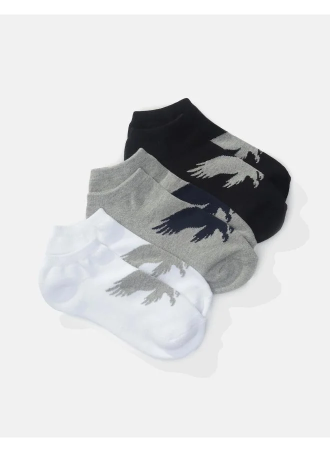 American Eagle AEO Low Cut Eagle Socks 3-Pack