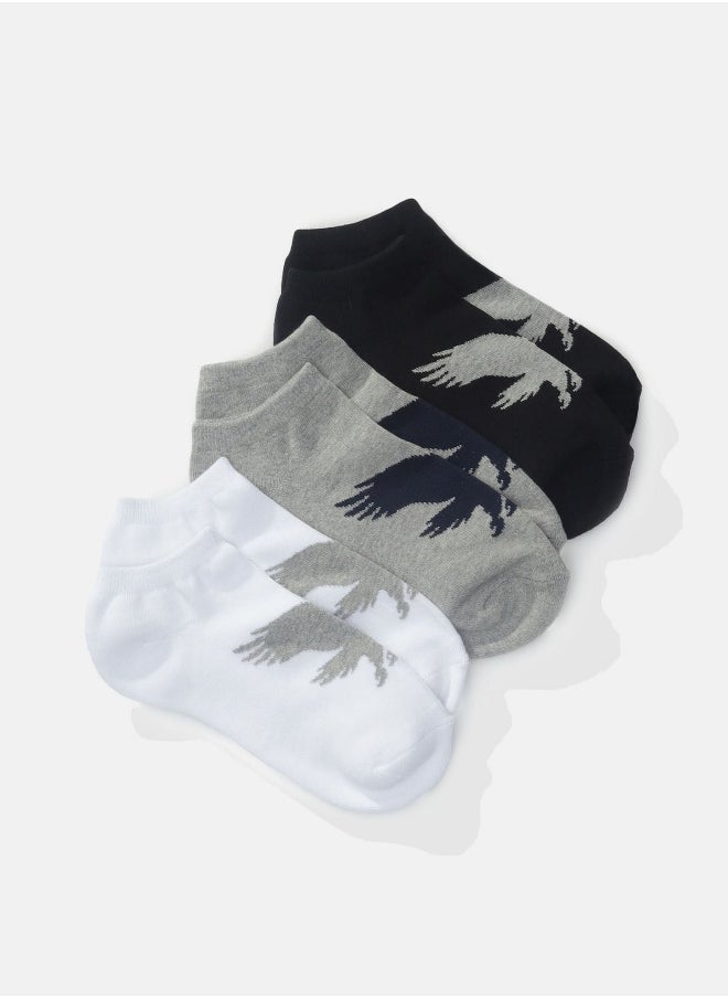 American Eagle AEO Low Cut Eagle Socks 3-Pack  - Image 1