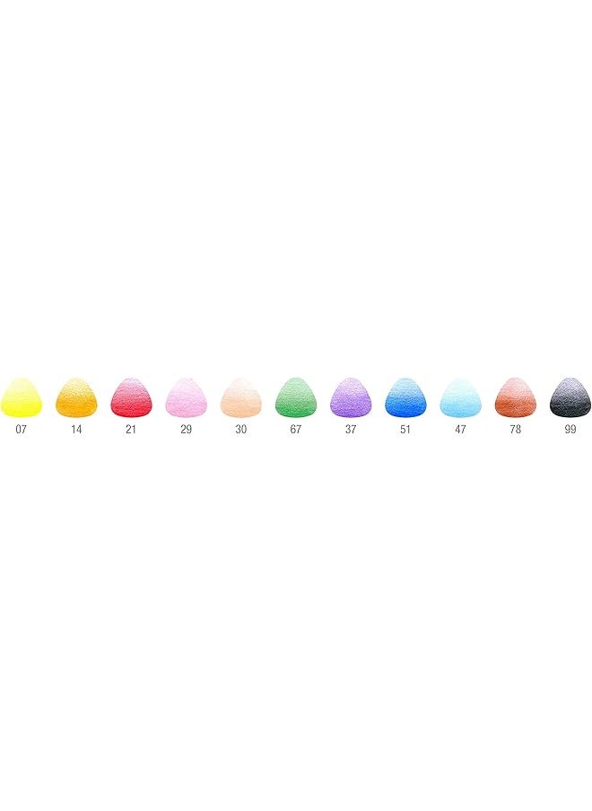 FABER-CASTELL - Color Pencils Tri Grip Color 12 Coloring Pencils - Image 1