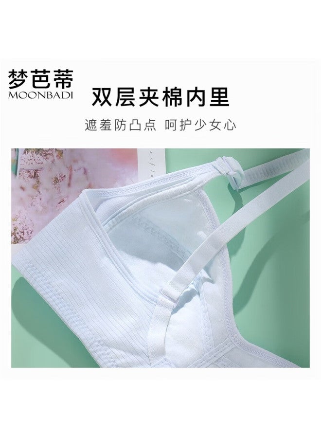Moonbadi Teenage Girls' Thin Cotton Cup Bra 2-pack, Suitable For 12-16 Years Old, Lightweight, Breathable, No Show, Developmental Bra For Adolescents - Image 4