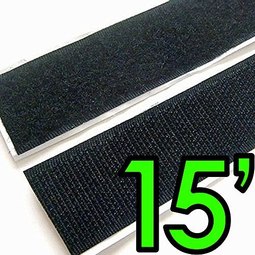 Electriduct 2" Adhesive Backed Hook & Loop Tape Adhesive Backed Fabric Fastener | Used for Arts/Crafts & Home and Office - 15 Feet - Image 2
