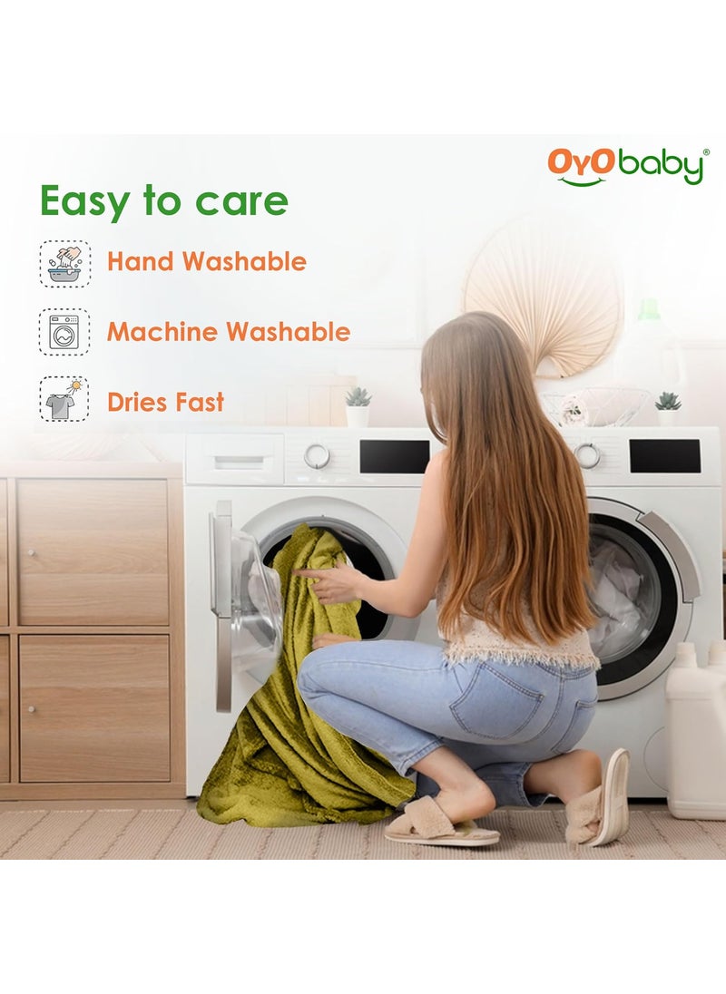 OYO BABY OYO BABY Baby Bed Protector (Single Bed-(72" X 36"), Gold), Cotton  - Image 4