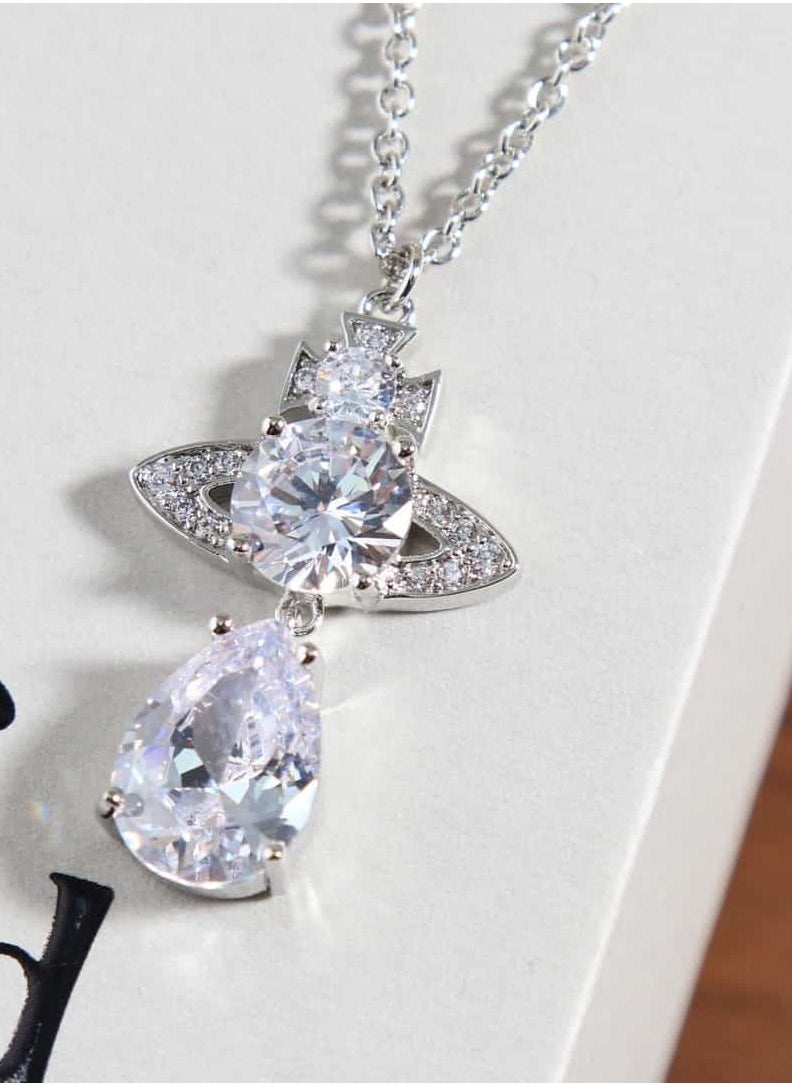 Vivienne Westwood Saturn drop necklace  - Image 4