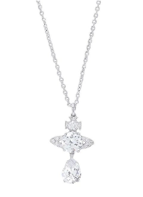 Saturn drop necklace